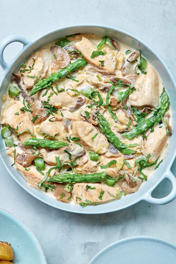 Mary Berry Chicken and Asparagus Fricassee
