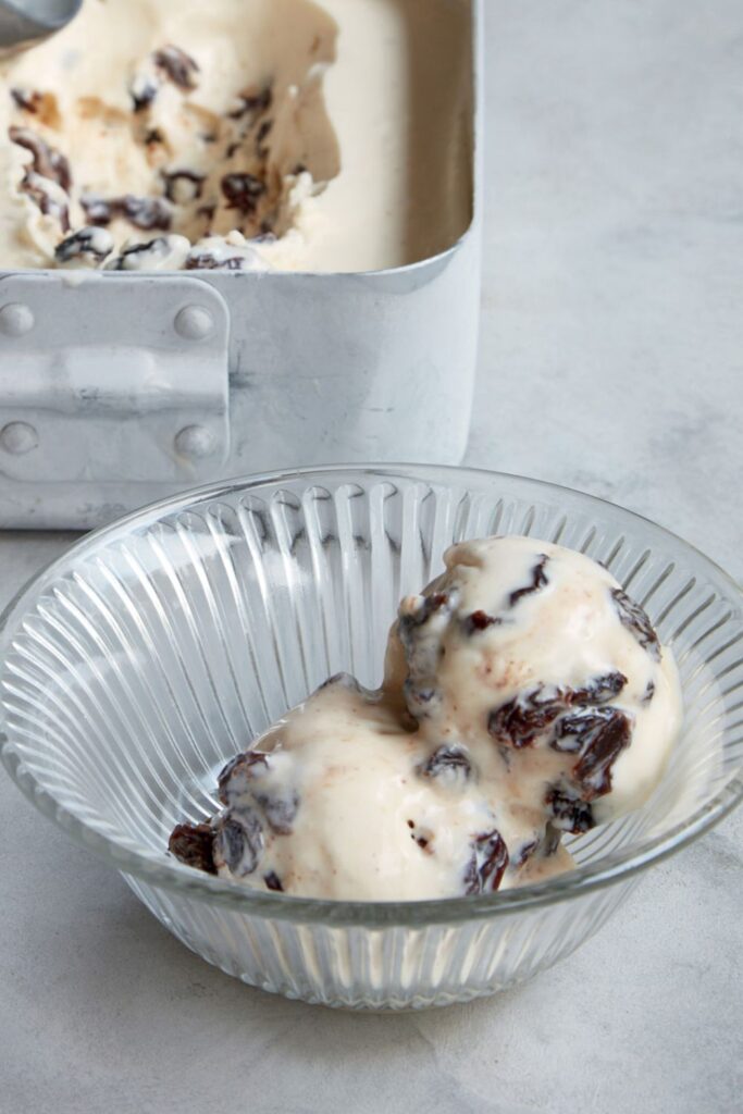 Mary Berry Rum and Raisin Ice Cream