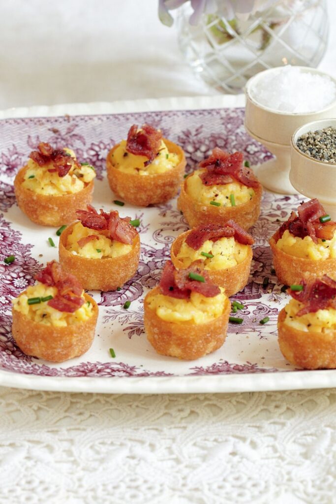 Mary Berry Scrambled Egg and Bacon Tartlets