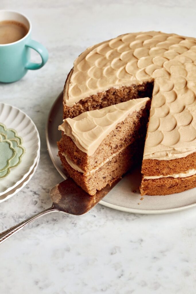 Mary Berry Walnut and Coffee Sandwich Cake