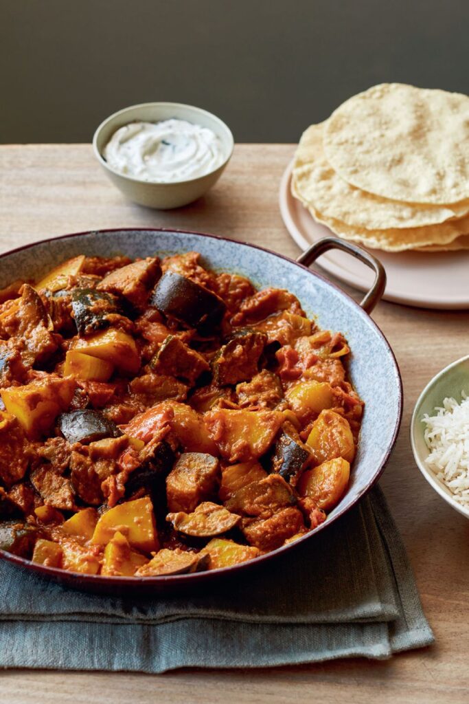 Mary Berry Aubergine Bhuna Curry