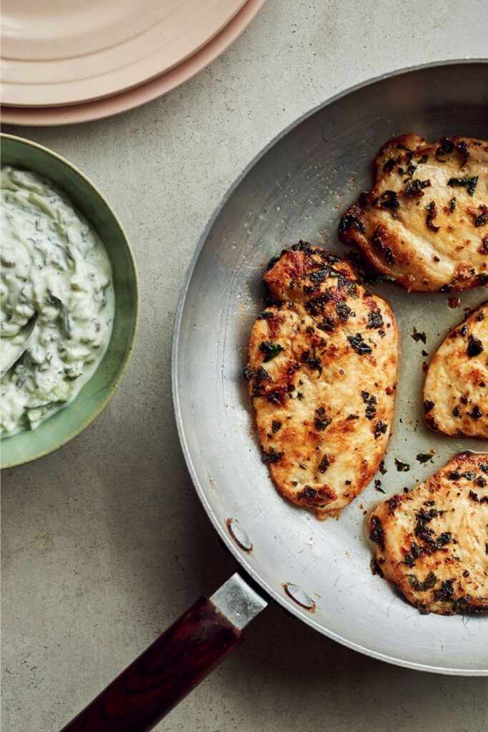 Mary Berry Chicken Escalope With Tzatziki