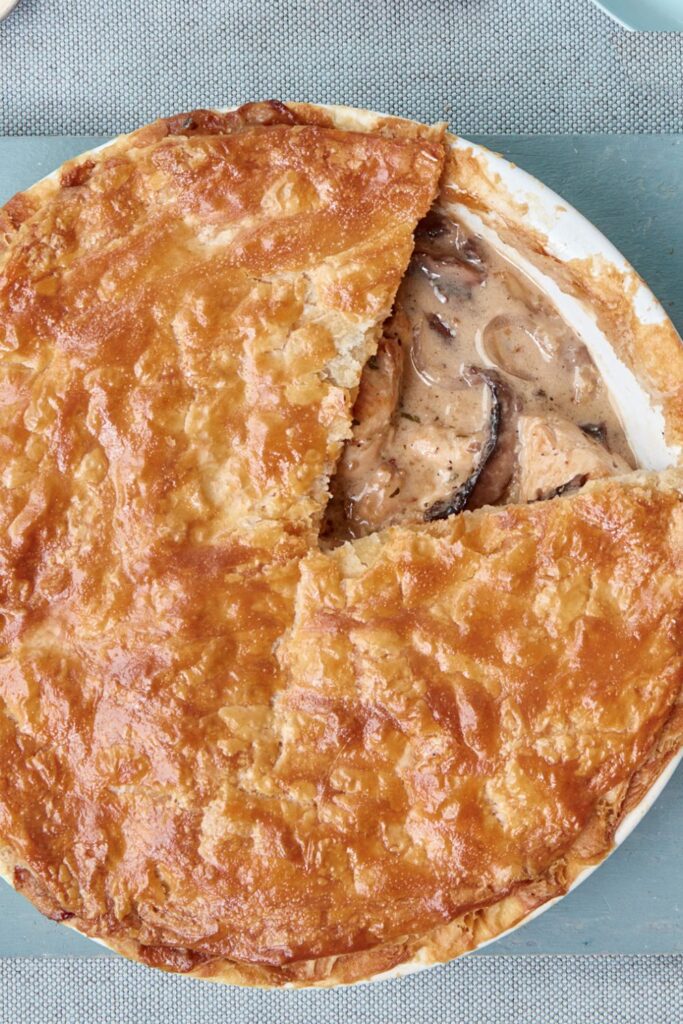 Mary Berry Chicken and Mushroom Suet Crust Pie