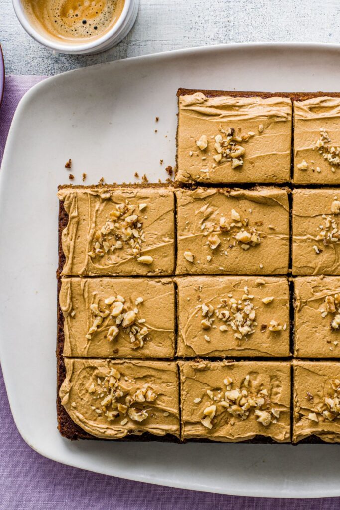 Mary Berry Coffee and Walnut Traybake