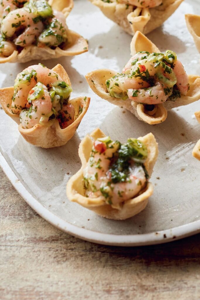 Mary Berry Sweet Chilli Prawn Canapés