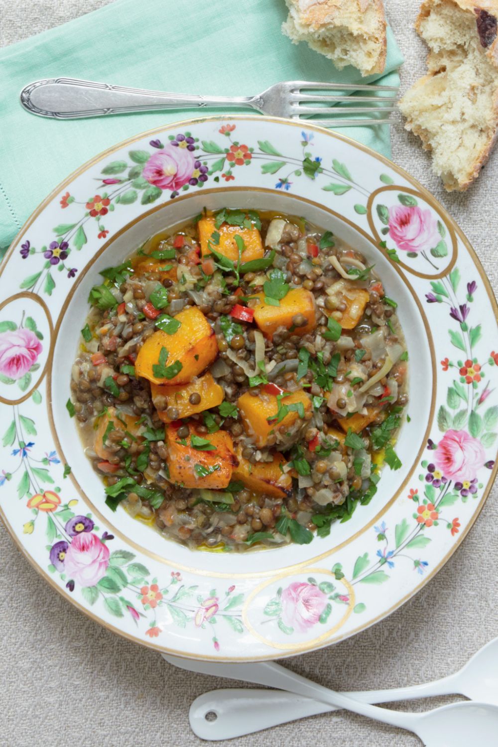 Mary Berry Butternut Squash and Lentil Samb