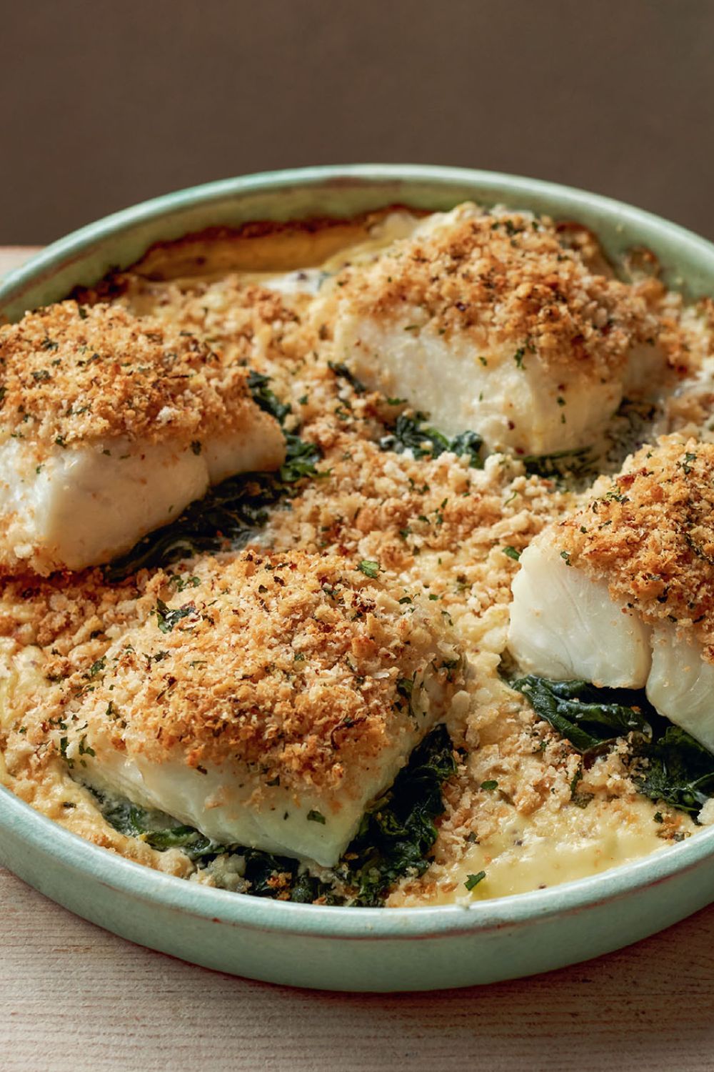 Mary Berry Cod and Spinach With Gremolata