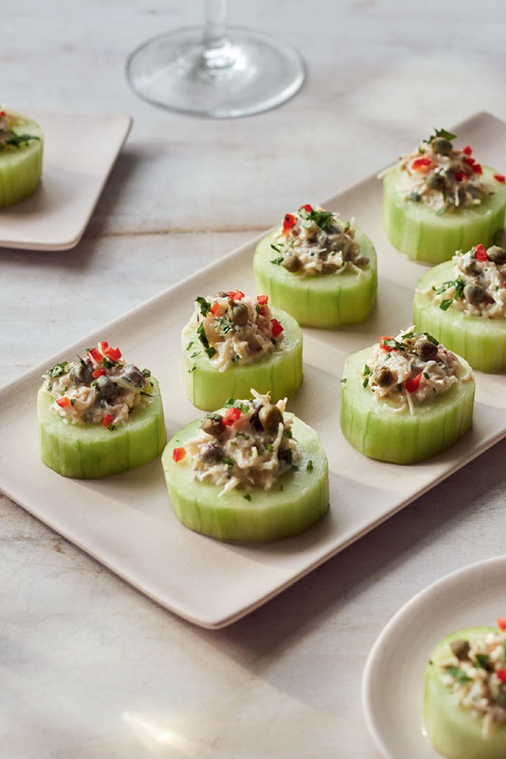 Mary Berry Cucumber and Crab Bites