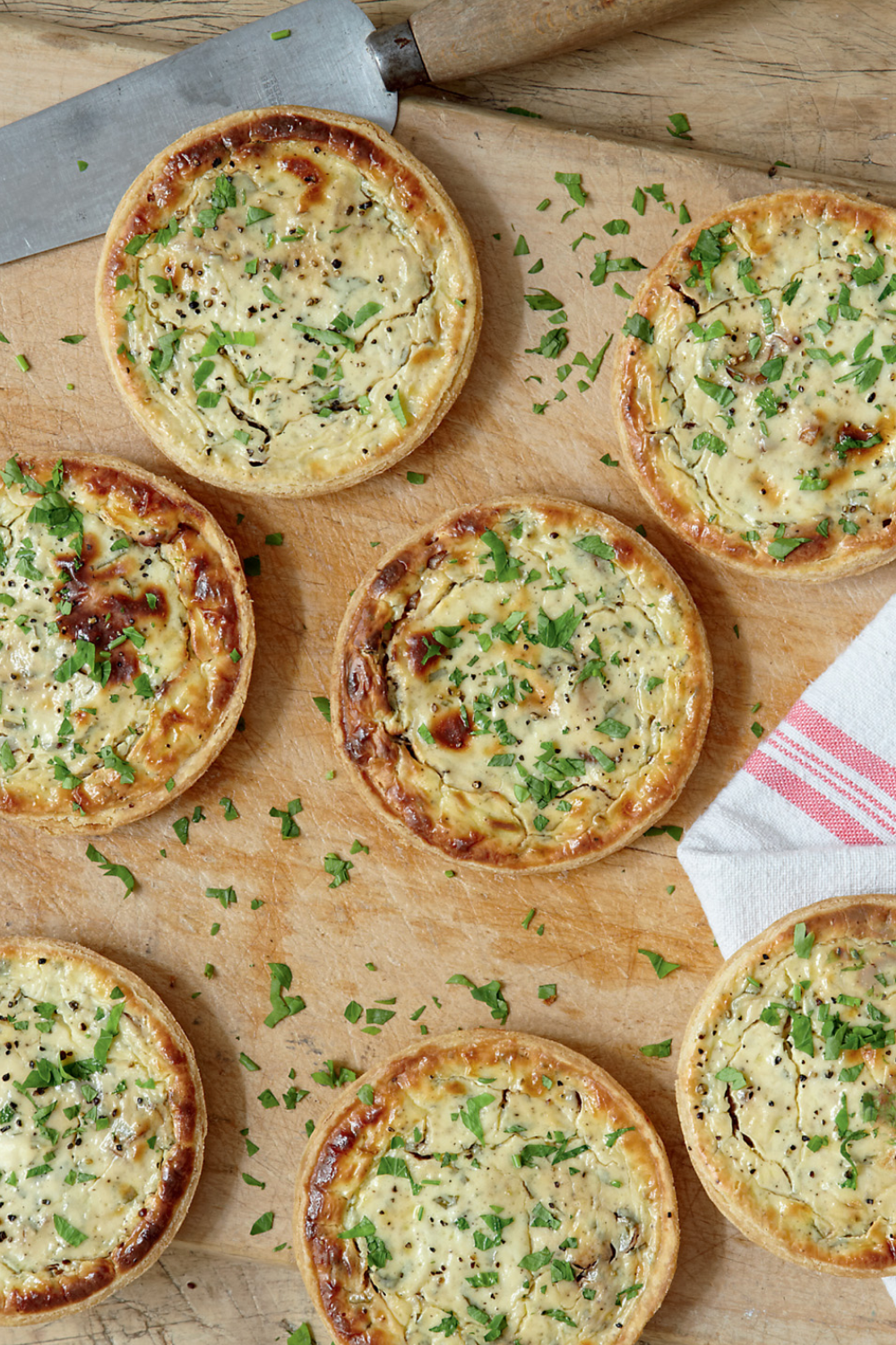 Mary Berry Goats Cheese and Shallot Tart With Walnut Pastry