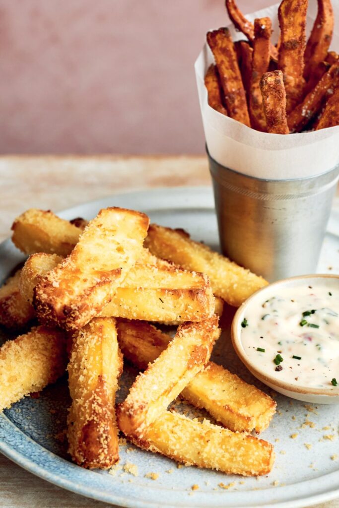 Mary Berry Halloumi and Sweet Potato Fries