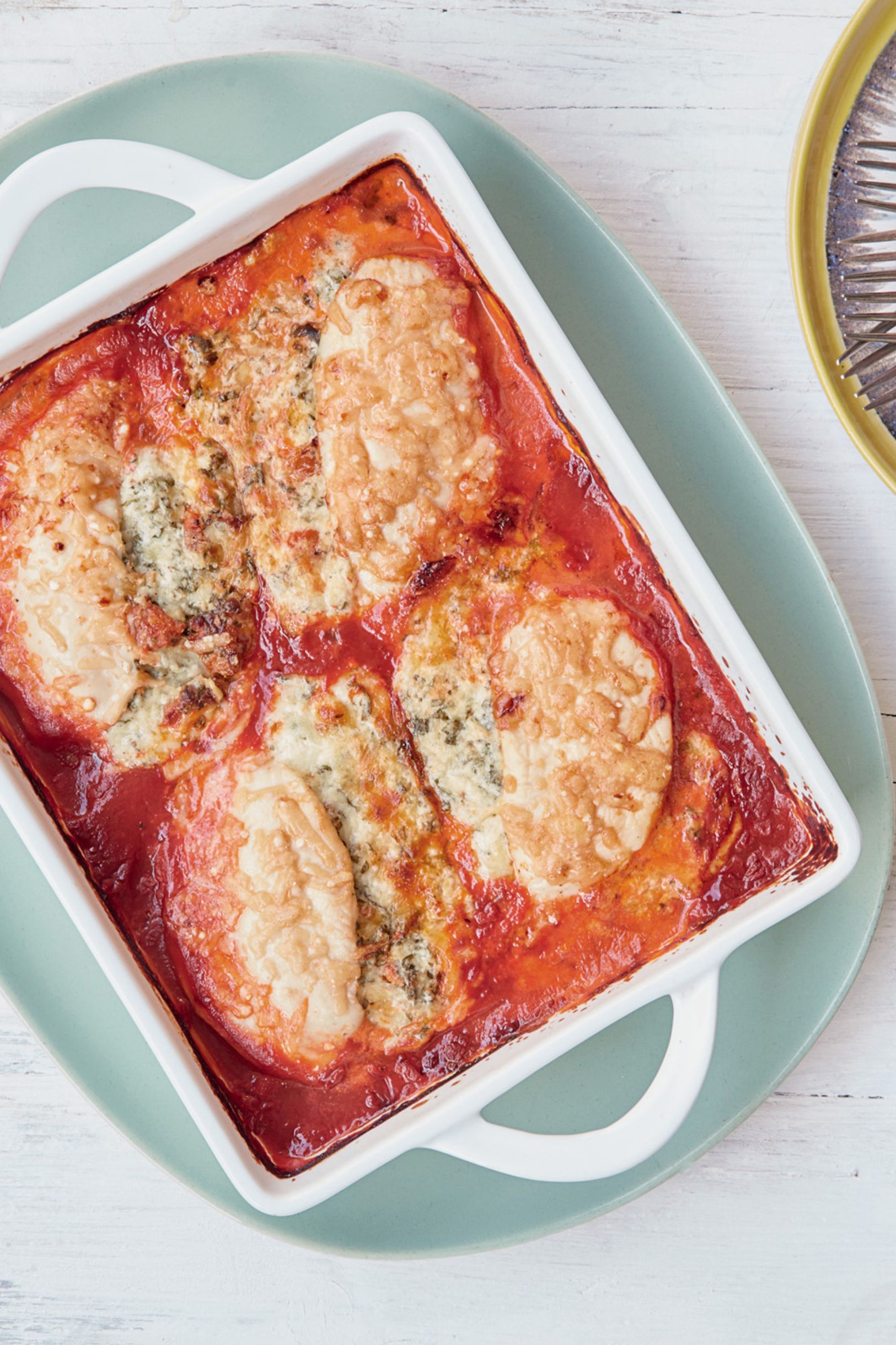 Mary Berry Midweek Chicken Mozzarella and Tomato Bake