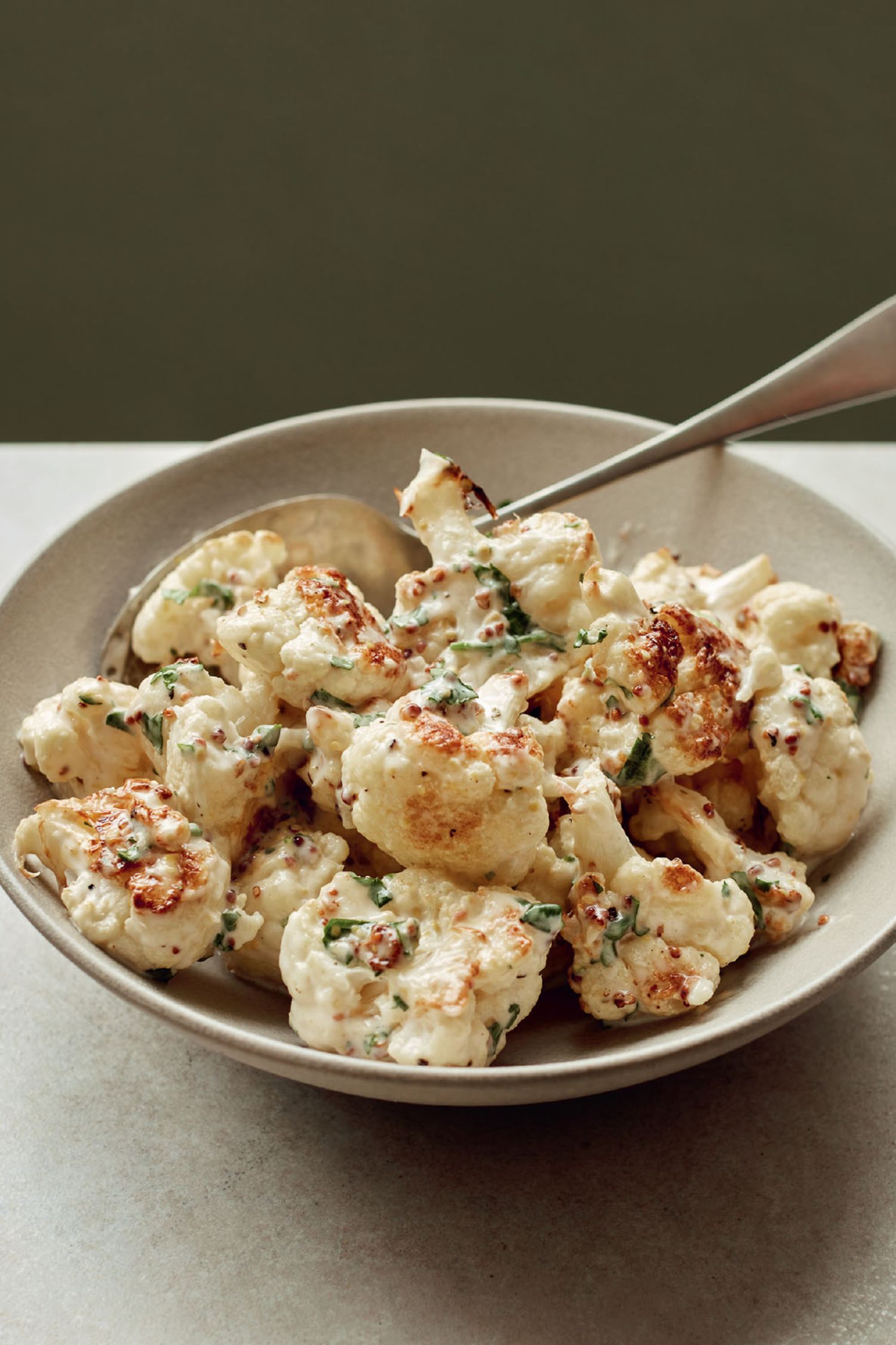 Mary Berry Roasted Cauliflower Salad with Grainy Mustard Dressing