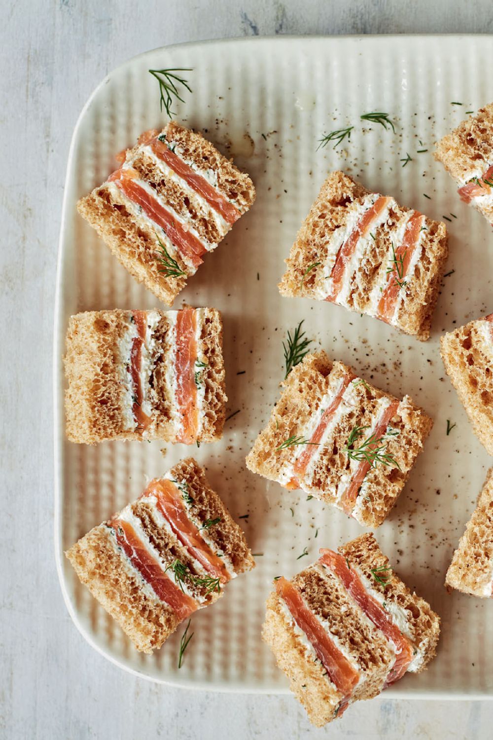 Mary Berry Smoked Salmon Canapé Sandwiches