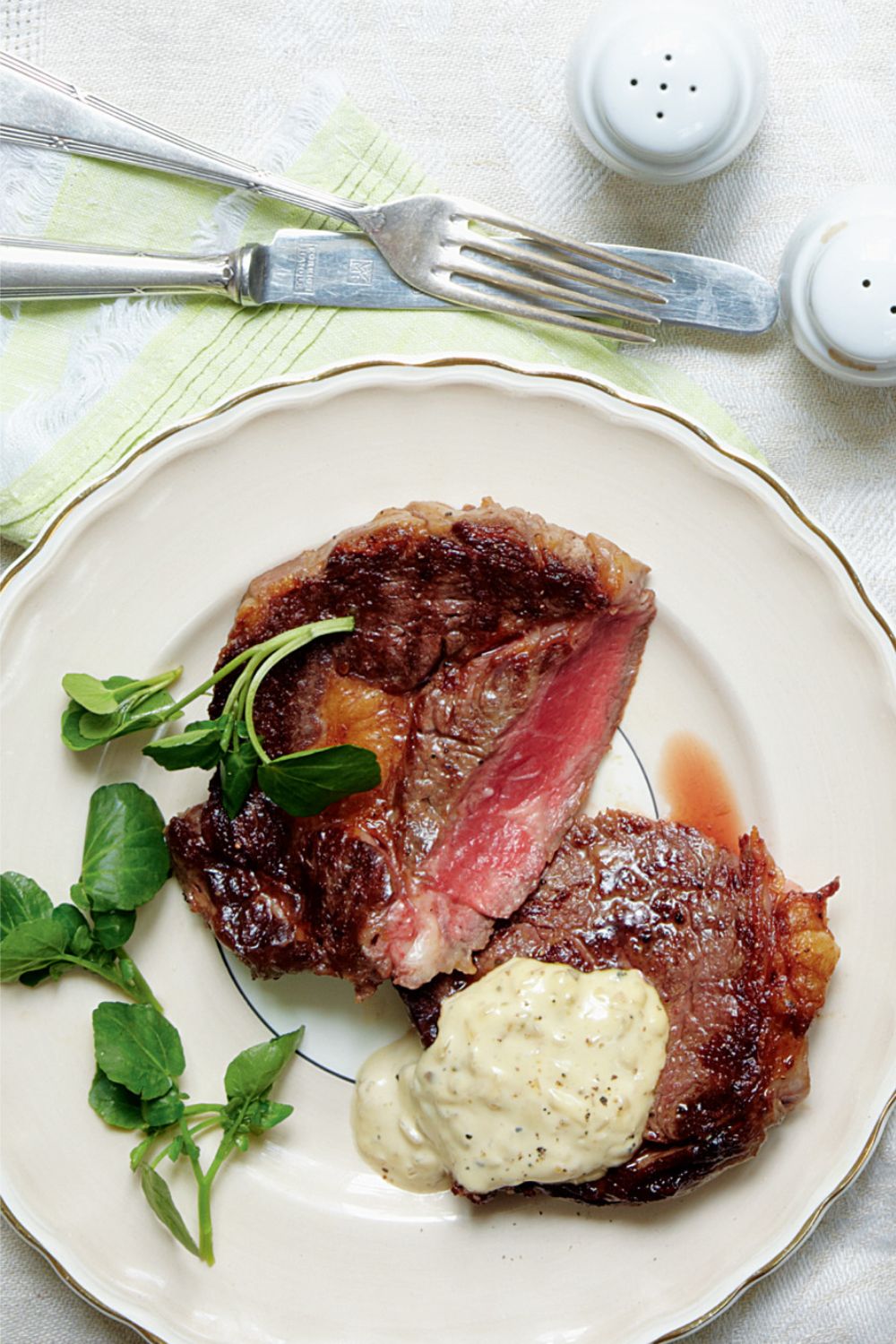 Mary Berry Rib-eye Steak With Green Peppercorn Sauce