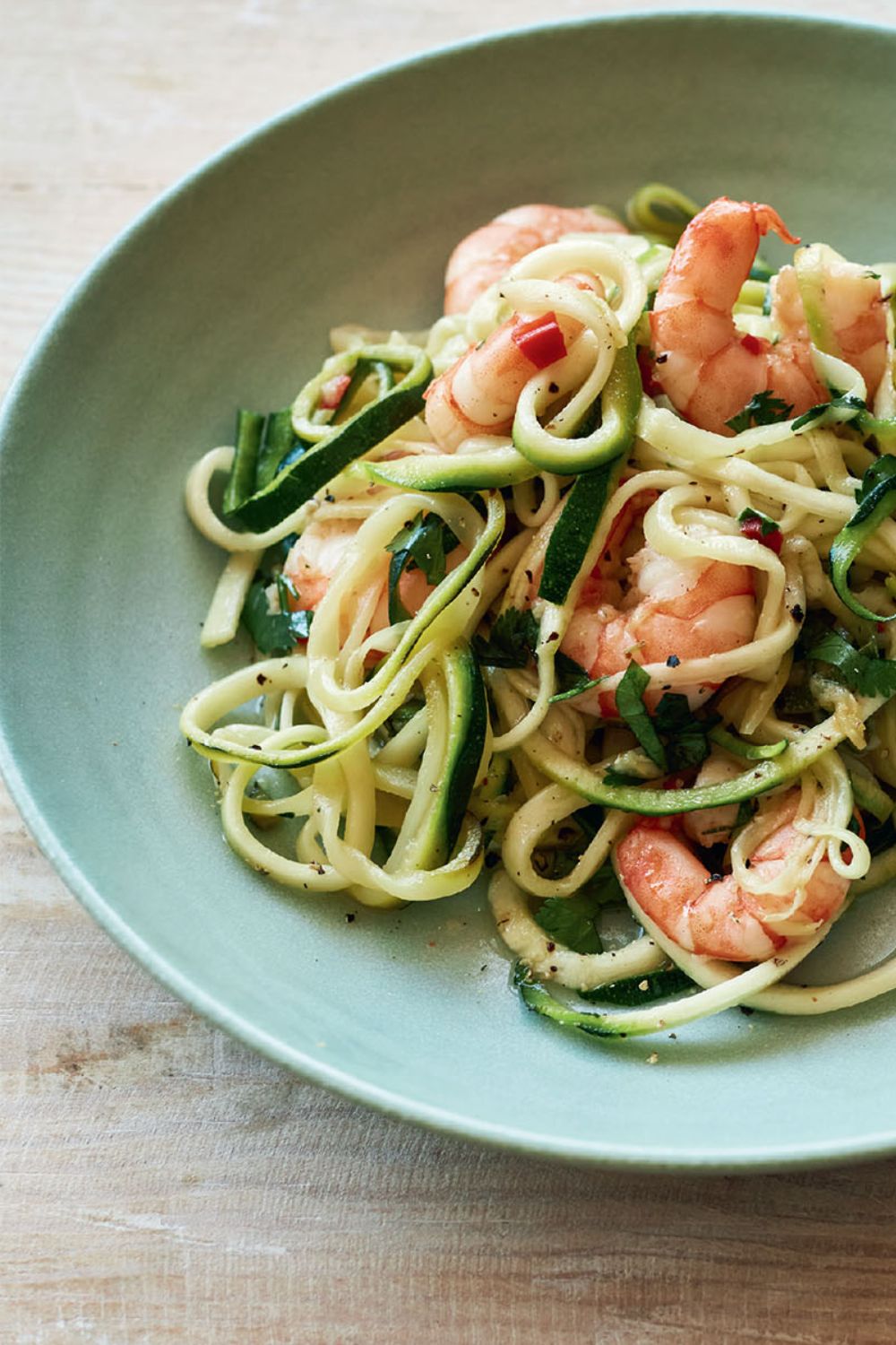 Mary Berry Tiger Prawn Courgetti