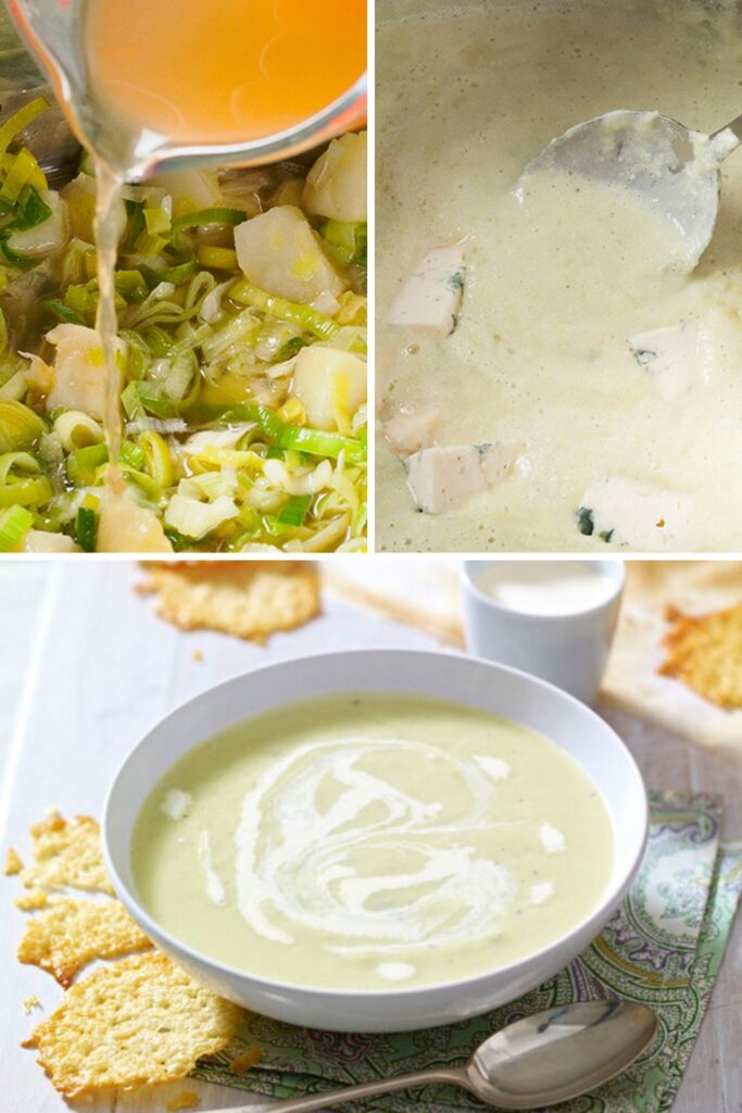 Mary Berry Dolcelatte And Leek Soup With Parmesan Crisps