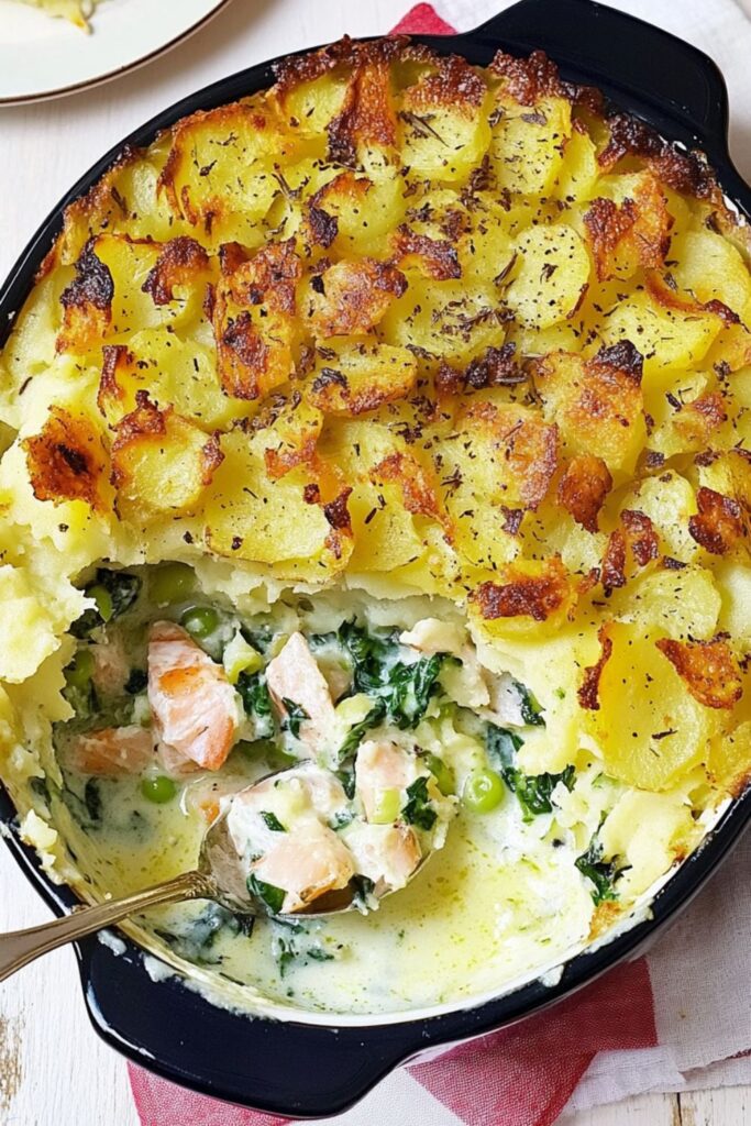 Fish Pie With Crushed Potatoes​