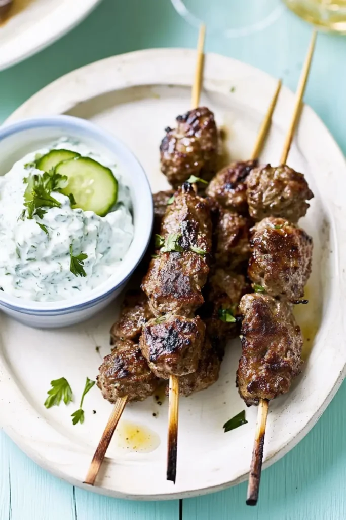 Mary Berry Lamb Kofta Kebabs With Tzatziki