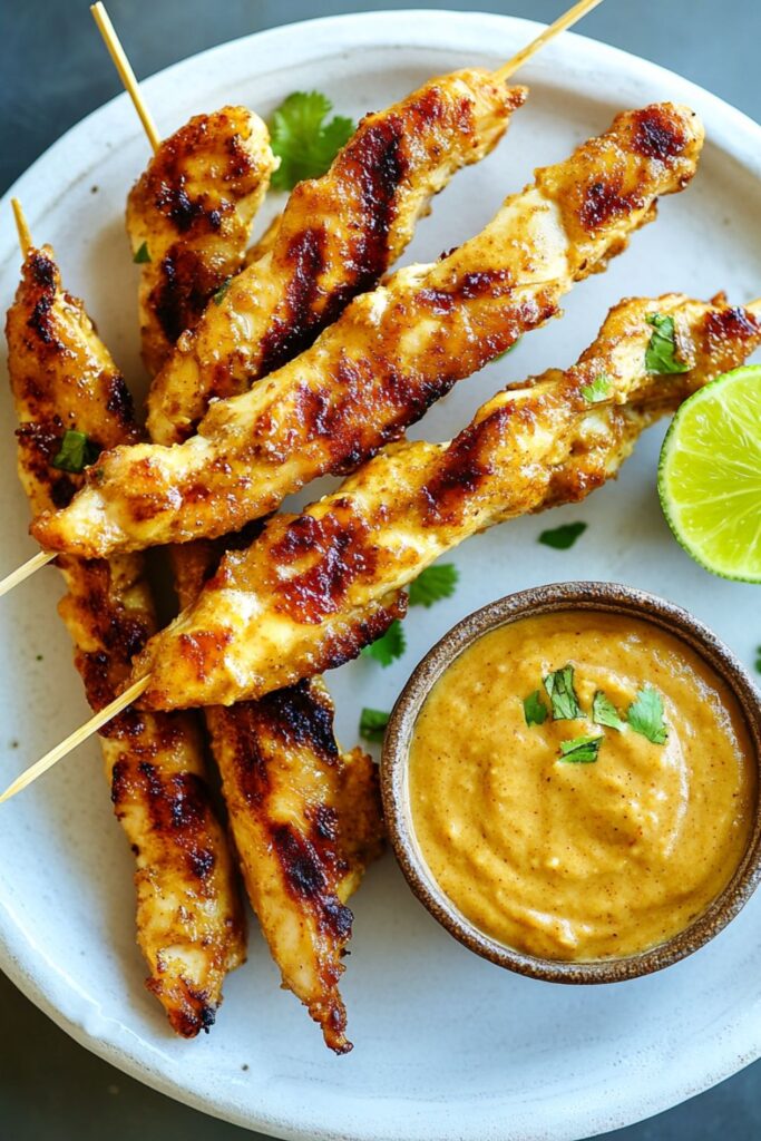 Mini Chicken Satays Skewers