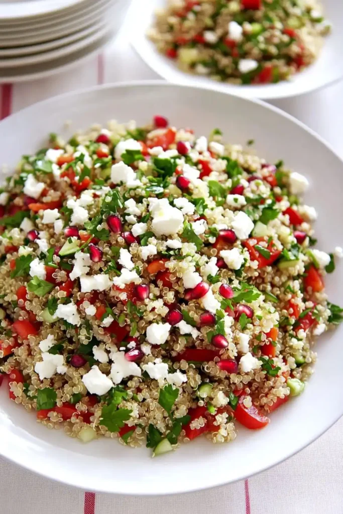 Quinoa Salad With Feta, Pomegranate, And Fresh Herbs