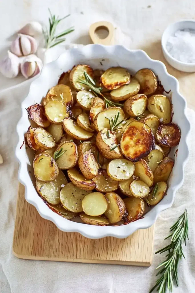 Roast New Potatoes With Garlic And Rosemary