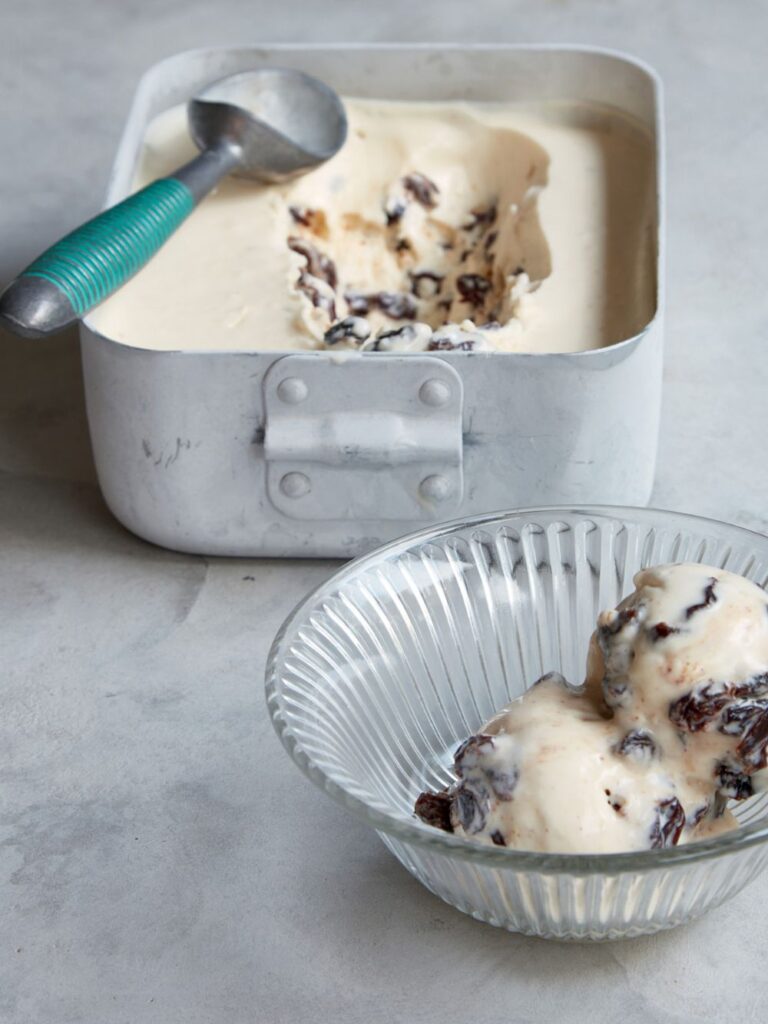 Mary Berry Rum and Raisin Ice Cream