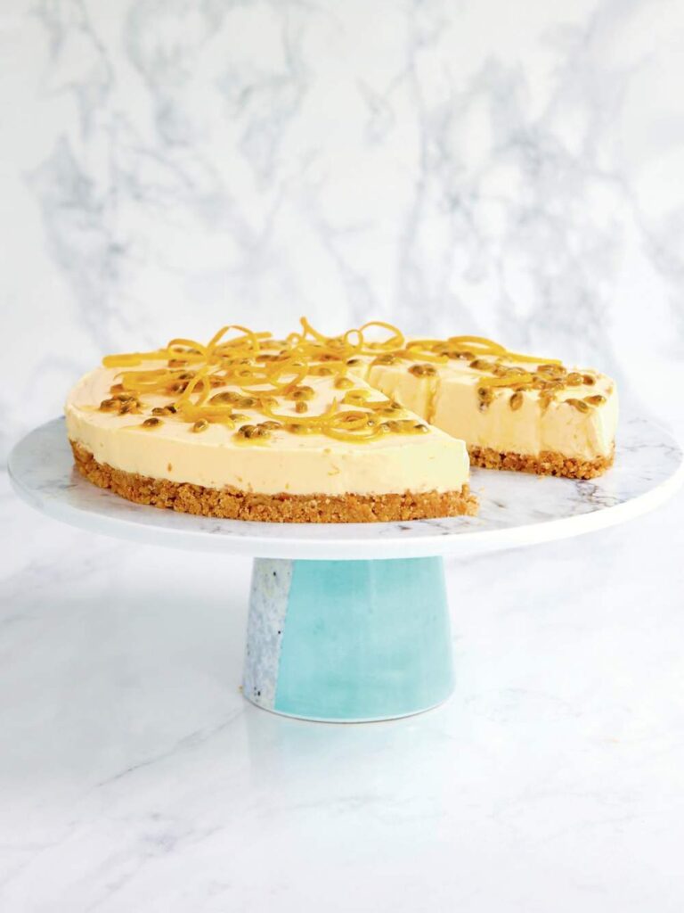 Mary Berry Passion Fruit and Orange Cheesecake