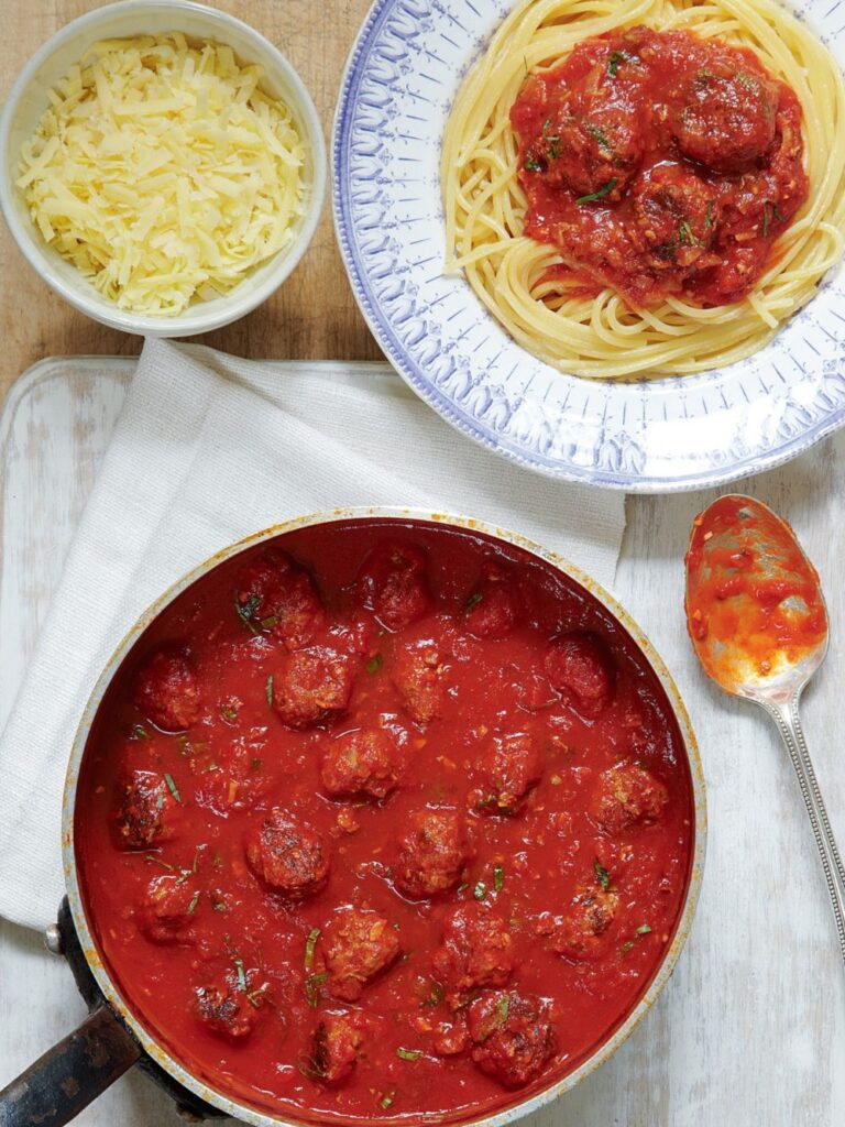 Mary Berry Meatballs in Tomato And Basil Sauce