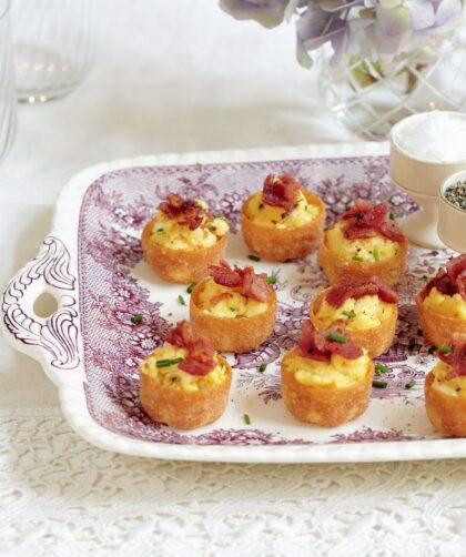 Mary Berry Scrambled Egg and Bacon Tartlets