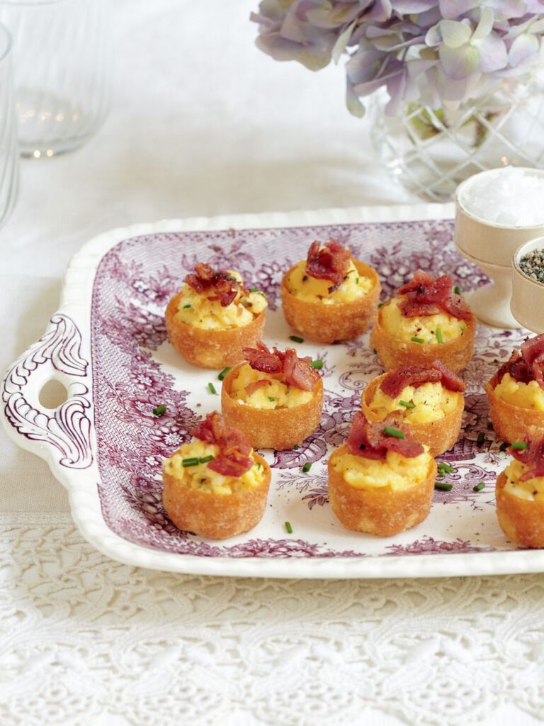 Mary Berry Scrambled Egg and Bacon Tartlets