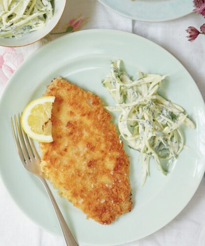 Mary Berry Lemon Sole With Fennel Slaw