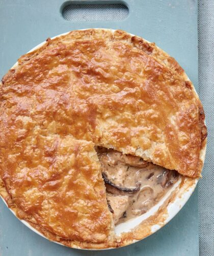 Mary Berry Chicken and Mushroom Suet Crust Pie