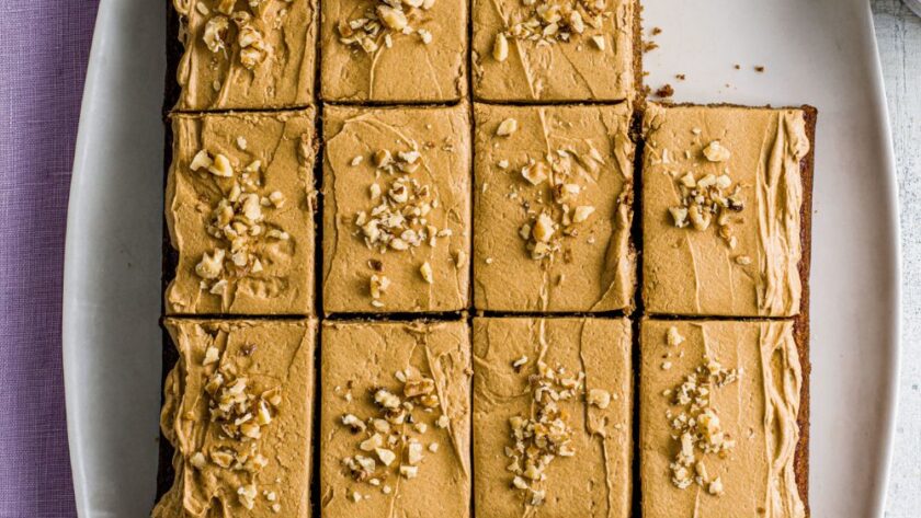 Mary Berry Coffee and Walnut Traybake