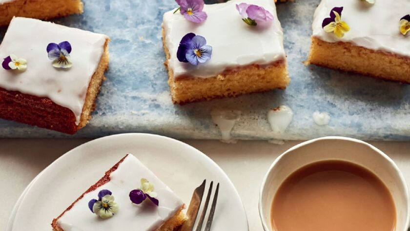 Mary Berry Elderflower and Lemon Traybake