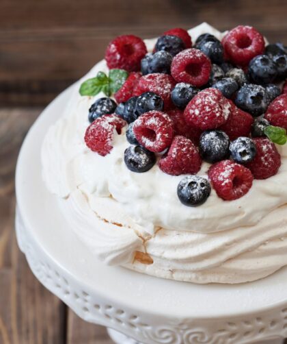 Mary Berry Pavlova With Rosy Red Fruits and Cassis