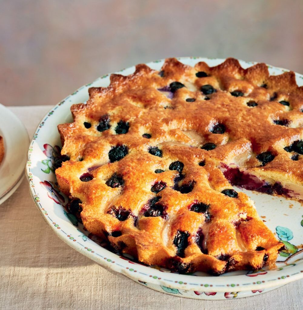 Mary berry pear and blueberry galette