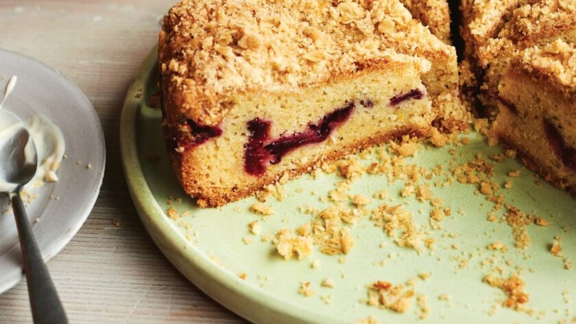 Mary Berry Plum Crumble Cake