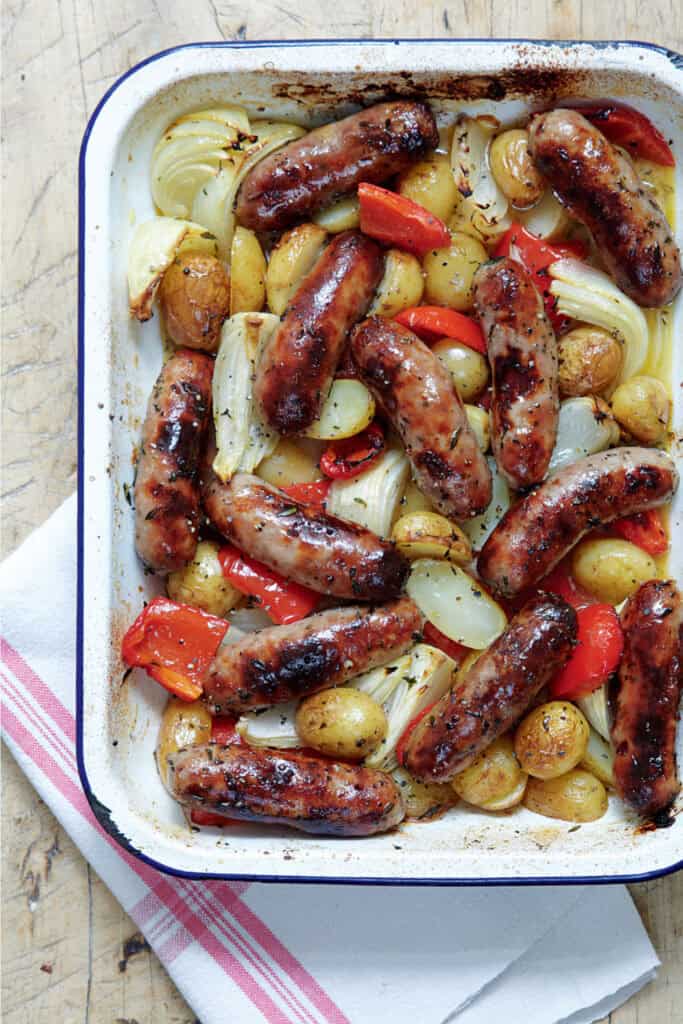 Mary Berry Roasted Sausage and Potato Supper