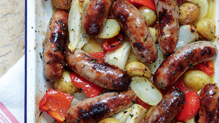 Mary Berry Roasted Sausage and Potato Supper