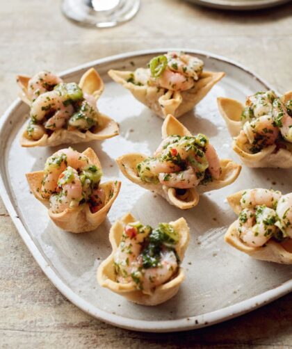 Mary Berry Sweet Chilli Prawn Canapés