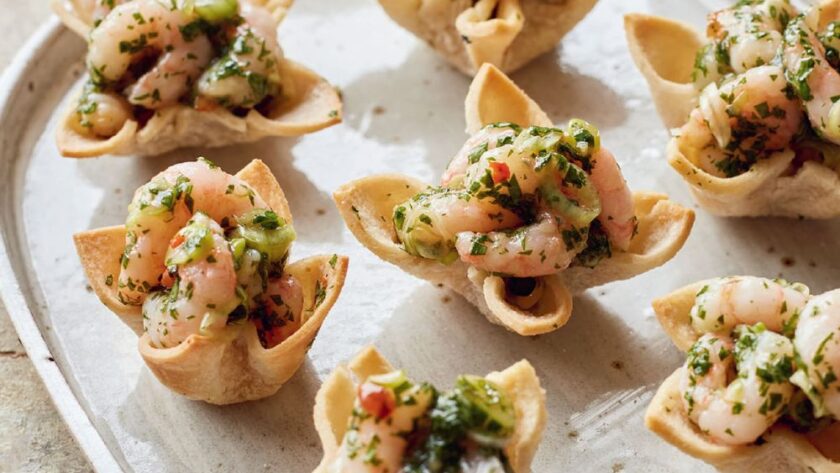 Mary Berry Sweet Chilli Prawn Canapés