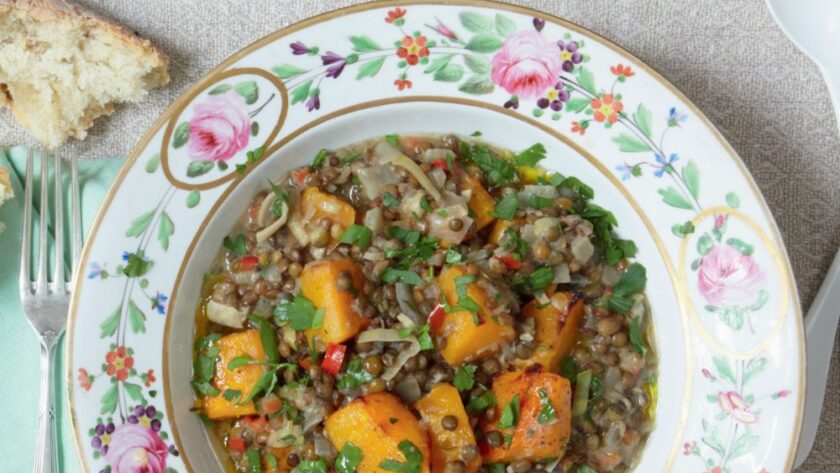 Mary Berry Butternut Squash and Lentil Samb