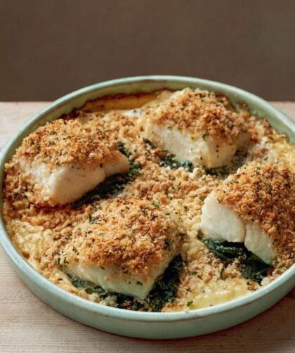 Mary Berry Cod and Spinach With Gremolata