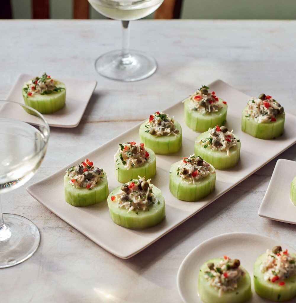 Mary Berry Cucumber and Crab Bites