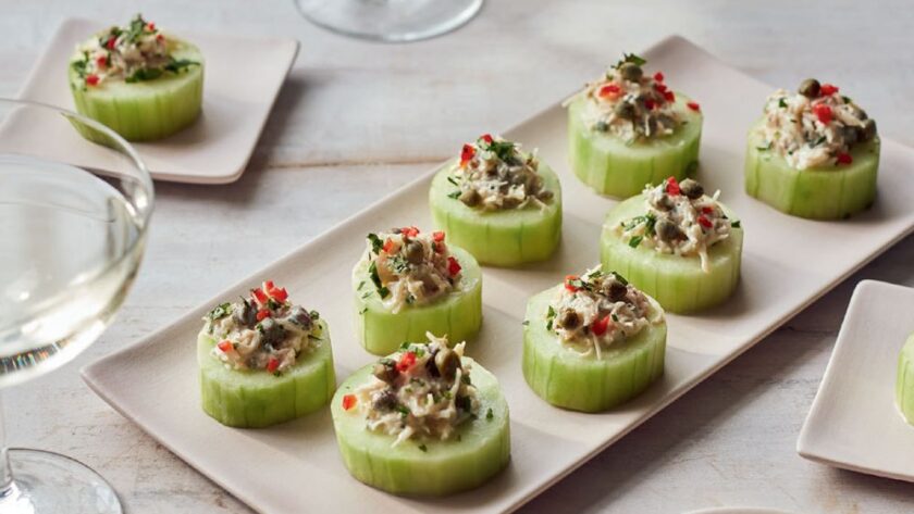 Mary Berry Cucumber and Crab Bites