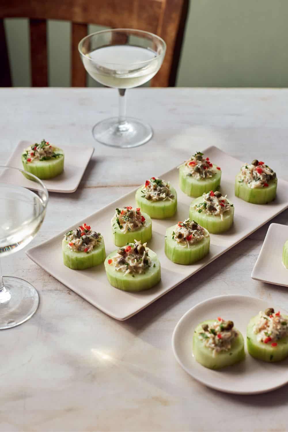 Mary Berry Cucumber and Crab Bites - Mary Berry Recipes