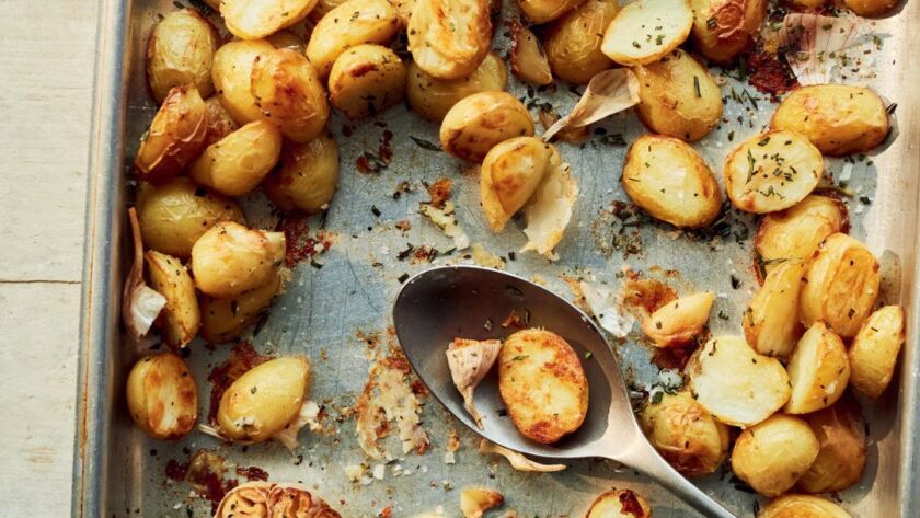 Mary Berry Garlic Roasted Potatoes with Rosemary