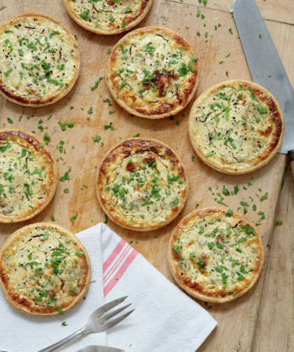 Mary Berry Goats Cheese and Shallot Tart With Walnut Pastry