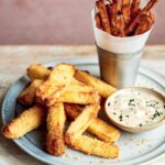 Mary Berry Halloumi and Sweet Potato Fries