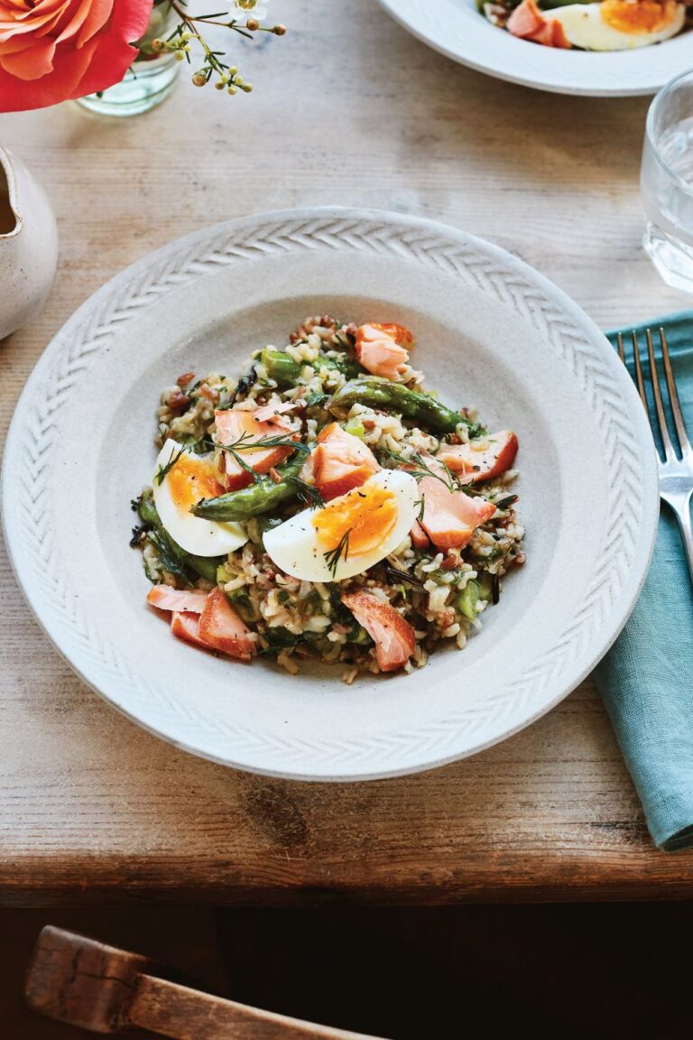 Mary Berry Hot Smoked Salmon Rice and Asparagus Salad - Mary Berry Recipes